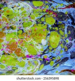 amazing artwork texture ebru,  drawing on the water abstract background