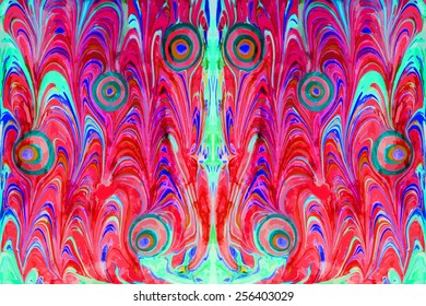 amazing artwork texture ebru,  drawing on the water abstract background