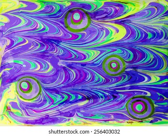 amazing artwork texture ebru,  drawing on the water abstract background