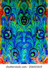 amazing artwork texture ebru,  drawing on the water abstract background