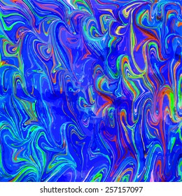 Amazing artwork texture ebru,  drawing on the water abstract background. Unique marble pattern. Colorful marbled background. Artwork marbled paper. Vector abstract marble illustration.