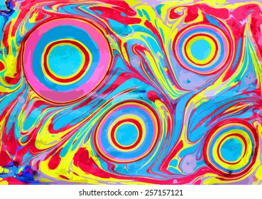 amazing artwork texture ebru,  drawing on the water abstract background