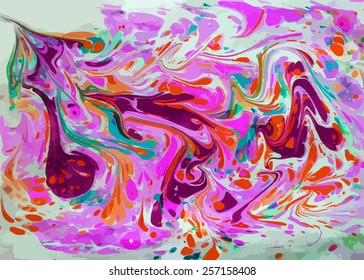 amazing artwork texture ebru,  drawing on the water abstract background