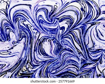 amazing artwork texture ebru,  drawing on the water abstract background, marble style 