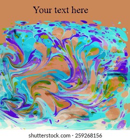 amazing artwork texture ebru,  drawing on the water abstract background