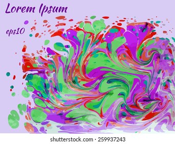 amazing artwork texture ebru,  drawing on the water abstract background