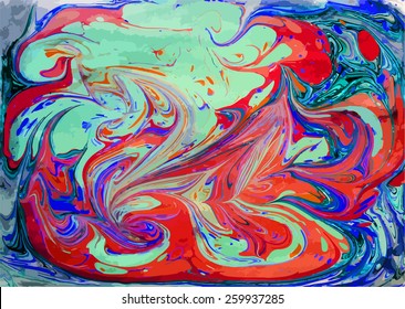 amazing artwork texture ebru,  drawing on the water abstract background