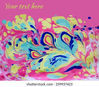 amazing artwork texture ebru,  drawing on the water abstract background