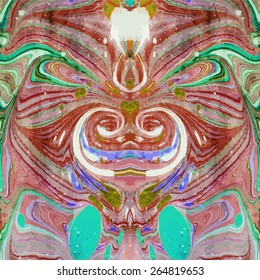 amazing artwork texture ebru,  drawing on the water abstract background