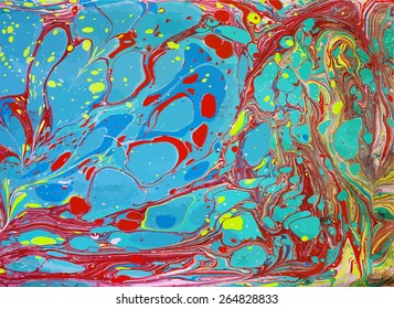 amazing artwork texture ebru,  drawing on the water abstract background