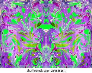 amazing artwork texture ebru,  drawing on the water abstract background