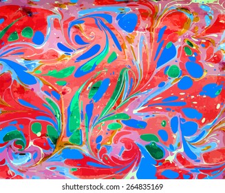 amazing artwork texture ebru,  drawing on the water abstract background