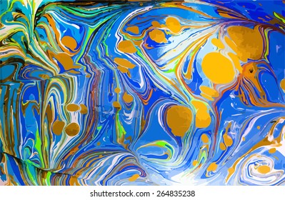amazing artwork texture ebru,  drawing on the water abstract background