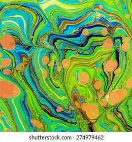 amazing artwork texture ebru,  drawing on the water abstract background