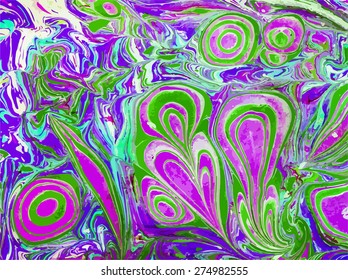 amazing artwork texture ebru,  drawing on the water abstract background