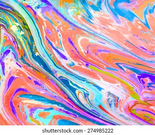 amazing artwork texture ebru,  drawing on the water abstract background