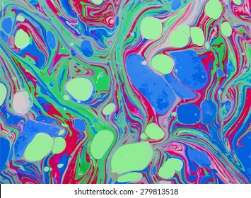 amazing artwork texture ebru,  drawing on the water abstract background