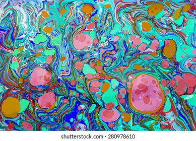amazing artwork texture ebru,  drawing on the water abstract background
