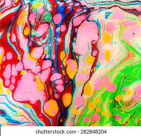 amazing artwork texture ebru,  drawing on the water abstract background