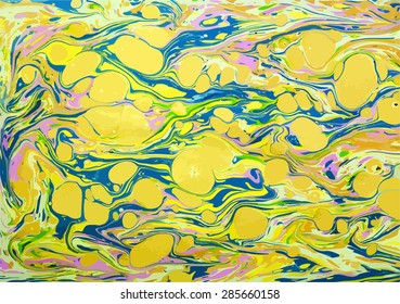 amazing artwork texture ebru,  drawing on the water abstract background