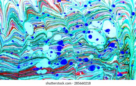 amazing artwork texture ebru,  drawing on the water abstract background