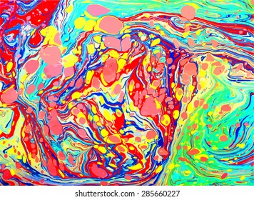 amazing artwork texture ebru,  drawing on the water abstract background