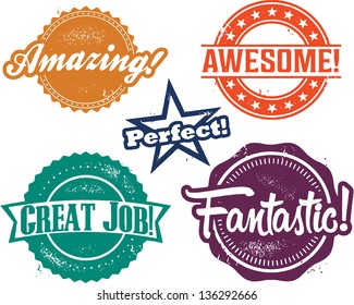 Amazing and Awesome Recognition Stamps for Homework and Tests