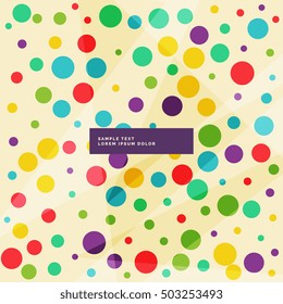 amazing background of colorful circles in different sizes