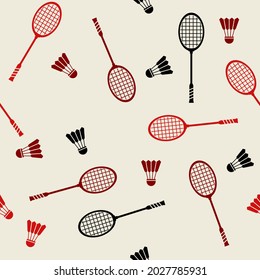 amazing badminton pattern design art