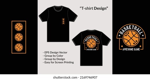Amazing basketball game streetwear theme design for premium t-shirt vector clothing merchandise