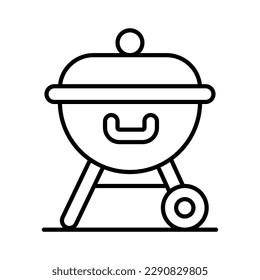 An amazing Bbq grill vector design in modern style, easy to use icon