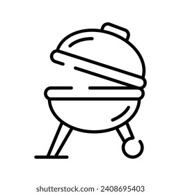 An amazing Bbq grill vector design in modern style, easy to use icon