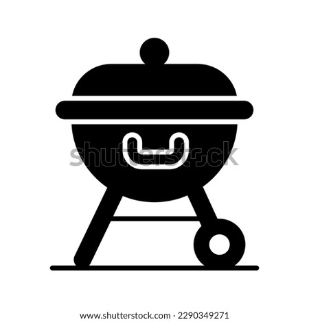 An amazing Bbq grill vector design in modern style, easy to use icon