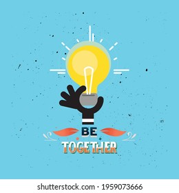 Amazing be together Light t shirt design