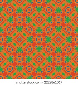 amazing beautiful fabric and ethnic orange shape pattern background, abstract textile cloth fashion decoration style.