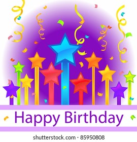amazing birthday background. Design vector