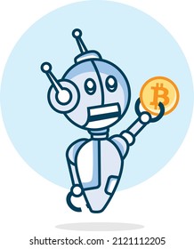 erstaunliches Design des Bitcobot-Logos