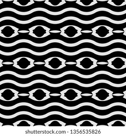 amazing black and white art deco stripped line pattern