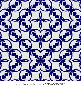 amazing blue art deco seamless background ready for print