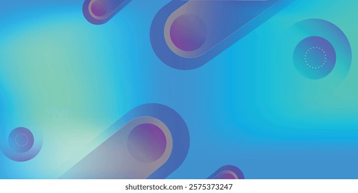 Amazing Blue Green Blur Gradient With Grainy Noise Texture. Abstract Turquoise Mesh and Dynamic Flow Background