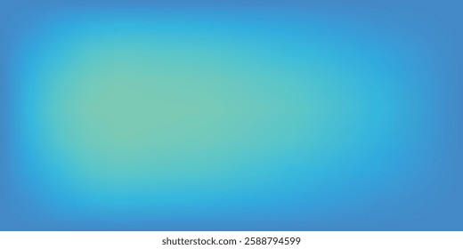 Amazing Blue Green Blur Gradient With Grainy Noise Texture. Abstract Turquoise Mesh and Dynamic Flow Background vector illustration eps10
