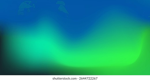 Incrível Gradiente De Desfoque Verde Azul Com Textura De Ruído Granulado. Abstrato Malha turquesa e fundo de fluxo dinâmico