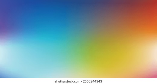 Amazing Blue Orange Yellow White Blur Gradient With Noise Grain Textured, Good For Flyer, Poster. vector ilustration