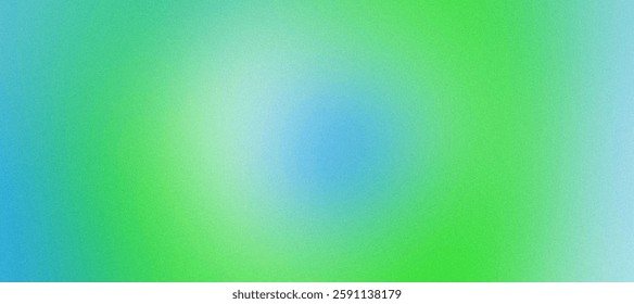 Amazing blue-green blurred gradient with a grainy noise texture. Abstract smooth background, perfect for modern designs and digital projects.