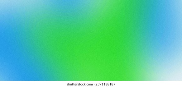 Amazing blue-green blurred gradient with a grainy noise texture. Abstract smooth background, perfect for modern designs and digital projects.