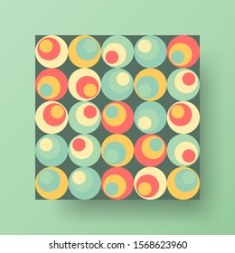 Amazing business advertisement vector mural art square banner mock up. Modern corporate abstract geometric illustration design layout background. Company identity quadrangle texture brochure template.