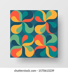 Amazing business advertisement vector mural art square banner mock up. Modern corporate abstract geometric illustration design layout background. Company identity quadrangle texture brochure template.