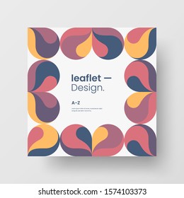 Amazing business advertisement vector mural art square banner mock up. Modern corporate abstract geometric illustration design layout background. Company identity quadrangle texture brochure template.