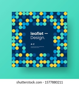 Amazing business advertisement vector mural art square banner mock up. Modern corporate abstract geometric illustration design layout background. Company identity quadrangle texture brochure template.