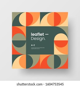 Amazing business advertisement vector mural art square banner mock up. Modern corporate abstract geometric illustration design layout background. Company identity quadrangle texture brochure template.